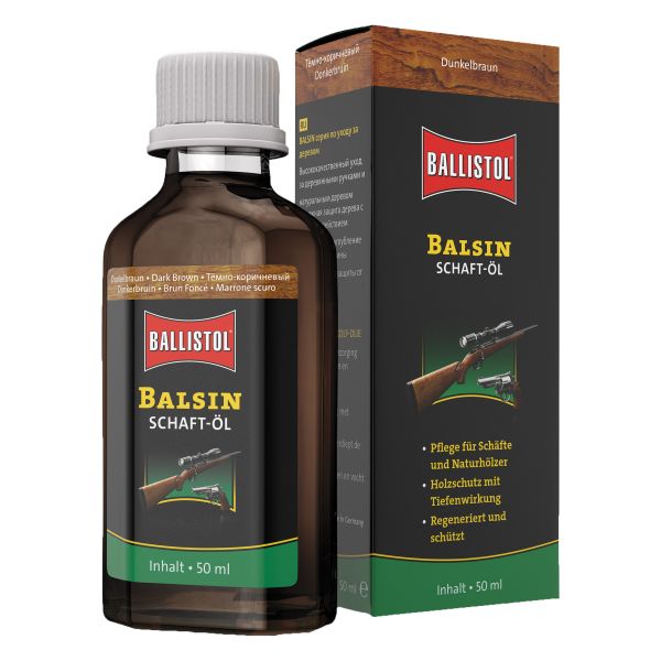 Balsin Ballistol Schaft-Öl dunkelbraun 50 ml