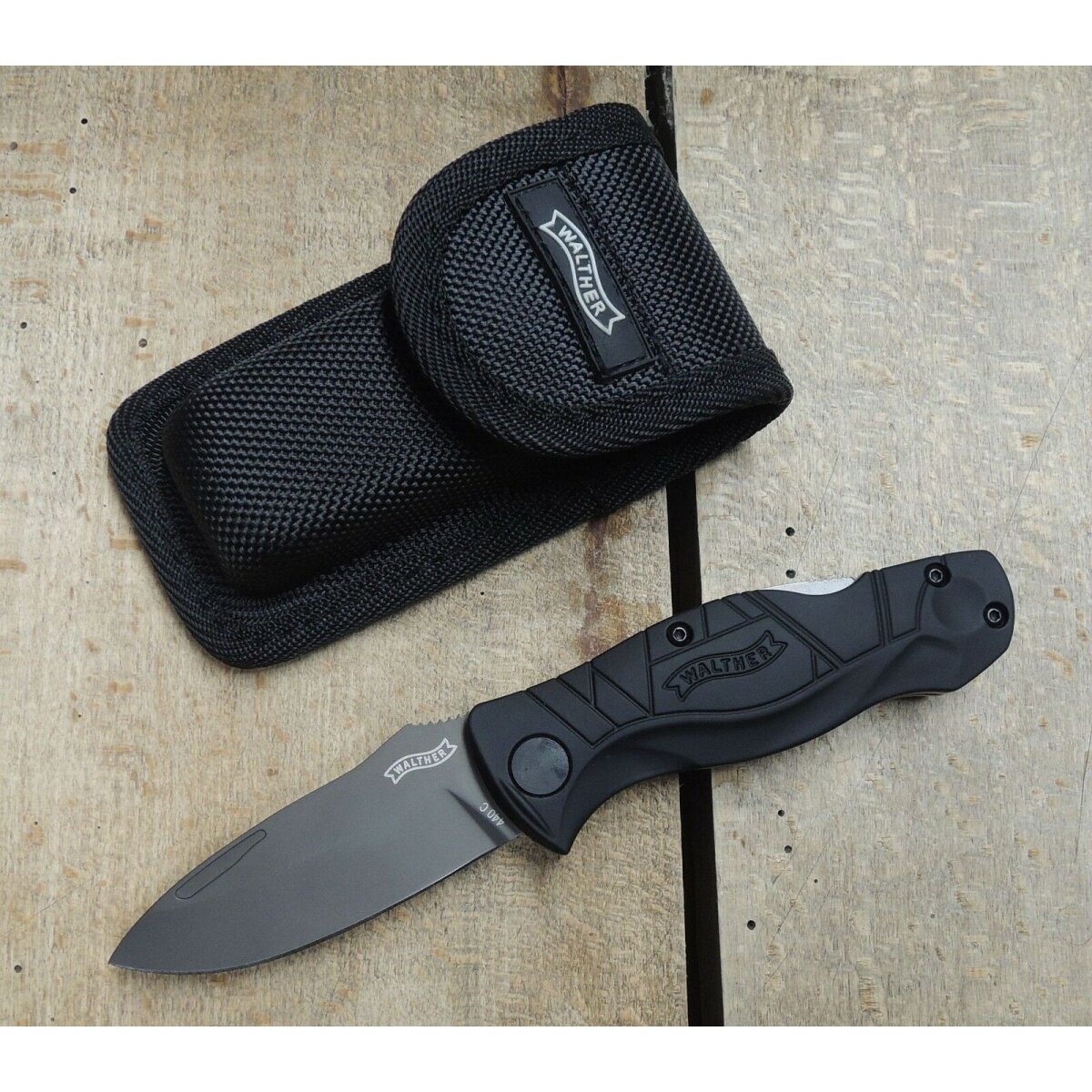 Walther Messer TFK2 Folding Knife GRY-BLK