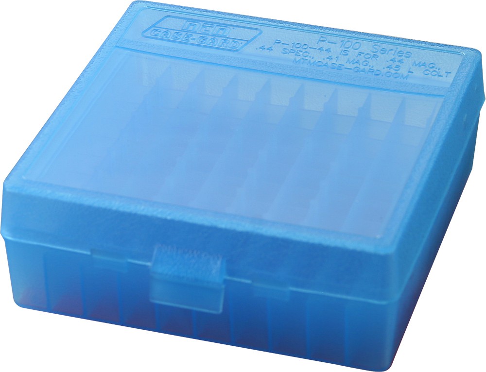 Klappdeckelbox MTM P-100-44-24 100RDS blau-klar